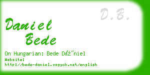 daniel bede business card